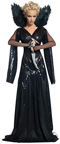 Rubies Schneewittchen und der Huntsman Deluxe Queen Ravenna-Kostüm, schwarz, Large