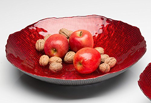 Sandra Rich Schale Luxor rot 8 cm Ø 38,5 cm