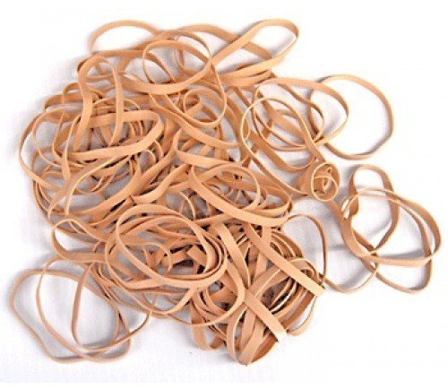 Plasticplace Rubber Bands, 5 Pound, Brown