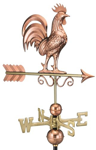Good Directions Bantam Rooster Wetterfahne Reines Kupfer
