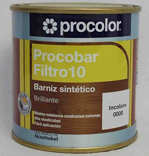 Barniz Sintético Brillante PROCOBAR FILTRO 10 Incoloro 0,250 L