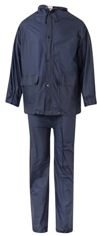 VELILLA 19000 Traje de Lluvia Dos Piezas con Capucha, Color Azul Marino, Talla XXL