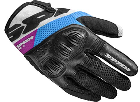 SPIDI, Flash-R Evo Lady, Damen-Motorrad-Handschuhe, schützend & strapazierfähig, Sommerhandschuhe, wasserdicht & rutschfest, Touchscreen-tauglich, durchschn. Gewicht 0,1 kg, Schwarz&Fuchsia, Größe L