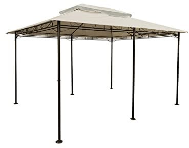 Techo de repuesto para pabellón Cape Town 4 x 3 m, impermeable, en 3 colores, techo de cenador con revestimiento de PVC (beige)