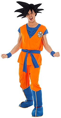 Vegaoo Son Goku-Herrenkostüm Lizenz von Dragonball Z orange - Orange