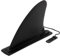 ECD Germany Premium SUP Finne für Stand Up Paddle Boards, Abnehmbare Single Center Finne, Slide-In Systeme, 18x11,5x3,3 cm, Nylon, Schwarz, Abziehbare Universal Ersatzfinne Surfbrett Surfboard Flossen