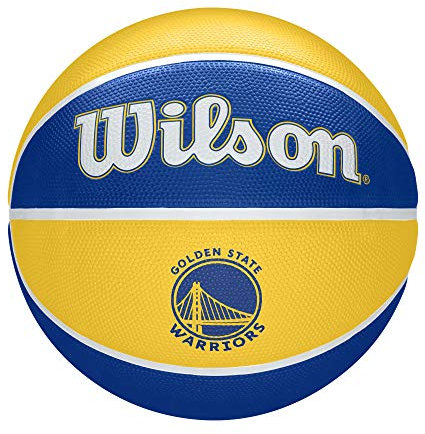 Wilson Basketball NBA TEAM TRIBUTE, GOLDEN STATE WARRIORS, Outdoor, Gummi, Größe: 7
