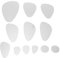 Yosoo123 TV Fond Miroir Stickers Muraux Galet Forme Miroir Autocollant Mural Bricolage Stickers Muraux pour Chambre Salon Décor à la Maison(Argent)