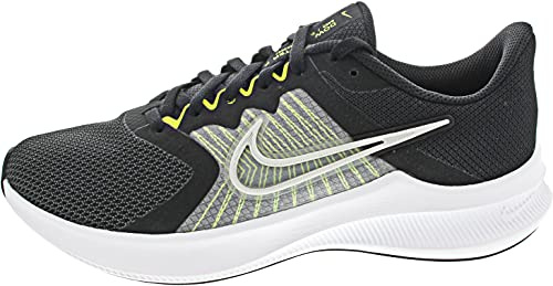 Nike Herren Downshifter 11 Laufschuh, Black Photon Dust Volt White, 44.5 EU