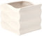 KOTARBAU® Pot de fleurs, en céramique, émaillé, motif vagues marines, 15 cm, blanc