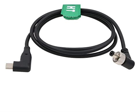 HangTon Cable de alimentación USB C a CC de 12 V 3 A PD para Atomos Ninja V, SmallHD 702 Touch, dispositivos de video PIX-E7 monitor en ángulo recto 30 cm