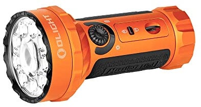 OLIGHT Marauder Mini orange LED Taschenlampe Große Reichweite akkubetrieben 7000lm 462g