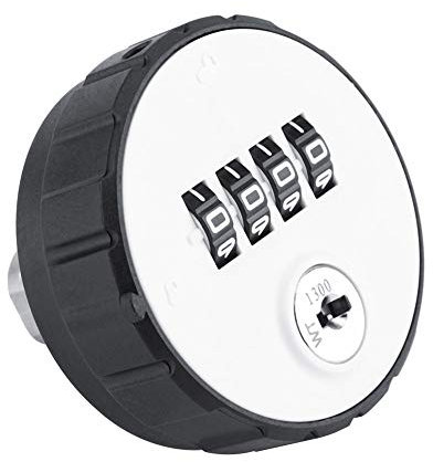 BORDSTRACT Serratura A Camma Con Combinazione, Serratura Per Armadietto Con Password A 4 Cifre Con Cilindro Da 3/4 di Pollice, Serratura di Sicurezza Codificata In Lega di Zinco(26mm/1inch)