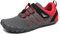 SAGUARO Barfußschuhe Herren Damen Traillaufschuhe Atmungsaktiv rutschfest Laufschuhe mit Zero-Drop Solhe, Silber-Grau 38
