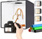 LUXCEO Fotostudio Lichtbox,40x40x40 cm Fotobox zum Fotografieren,CRI 95+ LED-Fotobox Lichtbox Fotografie Lichtzelt inkl 6 PVC Hintergründen für Produktfotografie, Schmuck und kleine Gegenstände