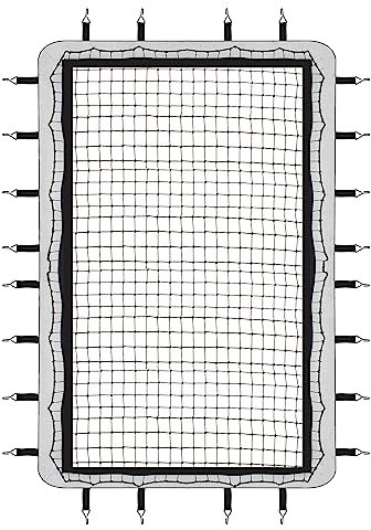 Victorem Lacrosse Rebounder Ersatznetz mit Kordeln – 1,8 m Lacrosse Bounce Back Netz, Pitch Back Baseball Rebounder passend für Volleyball, Tennis und Softball-Training