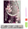 XUEHOU Diamond Painting Erwachsene Traumfänger Komplettes DIY 5D Diamant Malerei Strasssteine Künstlerisches DIY Handwerk Stickerei Rosa Blumenanhänger für Wanddekoration 40 x 30 cm