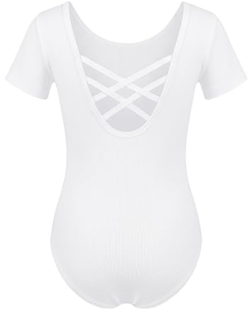 zffriction Balettdräkt flickor, balettkläder barn, baletttröja, gymnastik-leotards gymnastik, gymnastikdräkt, bomullströja för flickor kvinnor