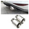 KIJKDSR 2 Stücke Matt 57mm 60mm Einlass Universal Auspuffdüse Schwanz Kehle Für VW Für GTI Golf 7 MK7 Auto Endrohre Schalldämpfer Spitze Endrohr Fluchtrohr Auto Auspuffrohr Endrohr Heckkehle(Color:ID5