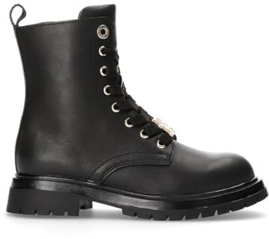 TOMMY HILFIGER Scarpe Stivaletto Anfibio Monogram Pelle Black D25TH04 T3A5-33568-0092999 37