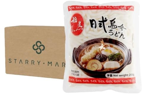Starry Mart Udon Noodles Multipack - Thick Udon Noodles | Straight to Wok Noodles, Restaurant Quality | Ideal for Soups & Stir-Fries - 30 Packs (200g x 30)