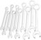HaoTrade 10 Stück Mini-Ringmaulschlüssel-Set, Ratschenschlüssel Set, 4-11mm Maulschlüssel Set, Metrisches Gabelschlüssel, Mini-Maulschlüssel offenes Ende und Kastenende, Torx Ringschlüssel Werkzeug