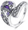 Vadmans Owl Spoon Ring Sterling Silver Adjustable Owl Ring Owls Jewellery Gifts for Women Wife Mother