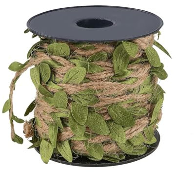 Wdmxszdq 33 Feettwine for Crafting Corde et Ruban DéCoratifs Avec Motif de Vigne Verte Joli Ruban pour L'Emballage de Cadeaux et Les Projets de Bricolage