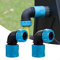 CWOQOCW Lot de 2 raccords rapides coudés pour tuyau d'arrosage - Adaptateurs coudés à 90 degrés - Pour tuyaux d'irrigation de 1,27 cm - Système de raccord de tuyau de lavage de voiture