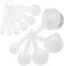 TOPPERFUN 1Juego Cucharas y Tazas Medidoras Reutilizables de Set Claras para Ingredientes Cocina