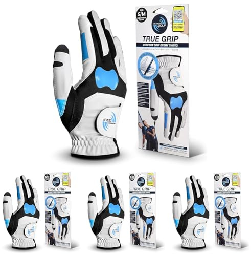 ME AND MY GOLF True Grip Training Golf Glove - Perfect Grip Every Swing - Size S/M Right Hand, White