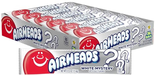 Airheads White Mystery Chew Bar 15.6g x36 Wholesale Sugar Candy
