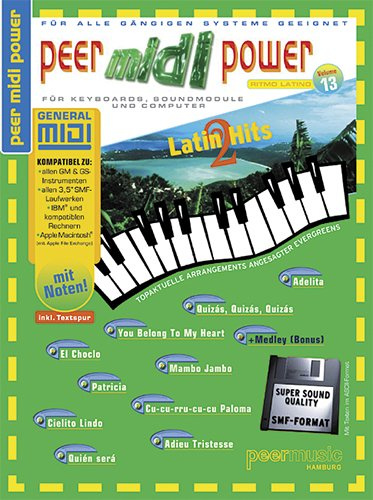 peer midi power Vol. 13 Latin Hits 2 - Klavier/Midifiles (Noten)
