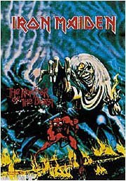 Iron Maiden Number of the Beast Textile Flag Poster
