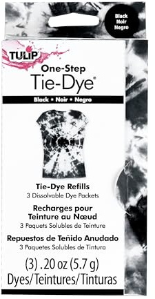 Tulip One-Step Tie-Dye Kit Dye Refill Packs, Black