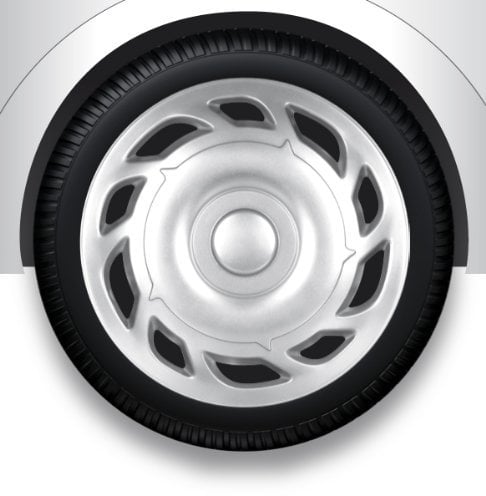ZentimeX Z732349 Radkappen Radzierblenden universal 12 Zoll Silver