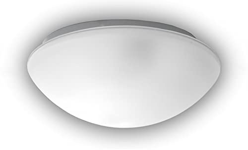 Niermann Standby 65025 A++ to E, Nurglasleuchte, satiniert mit klarrand, 25 x 25 x 11 cm
