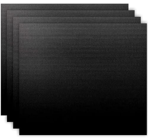 SPARES2GO Oven Liner Non Stick (4 Pack) - Large Universal Teflon Baking Mat Bottom Cooker Protector Heavy Duty Clean Fan Assisted Oven Liners (40 x 50 cm)