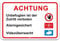 easydruck24de Hinweis-Schild Kombination I hin419 I Achtung Unbefugten ist der Zutritt verboten Alarmgesichert Videoüberwacht I Größe 60 x 40 cm I Warnschild weiß