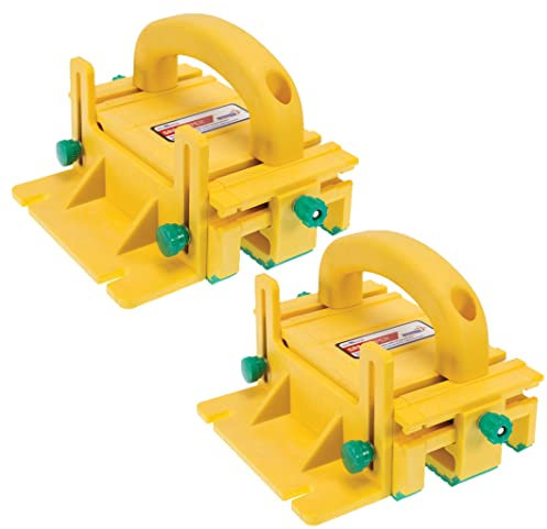 MICROJIG GRR-Ripper GR-100 3D Adjustable Table Saw Pushblock, 2-Pack, Yellow