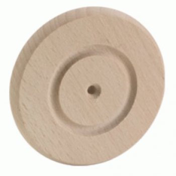Holzrad 80x12 mm Buche roh, ballig, vorgebohrt