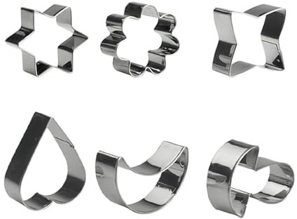 Ibili Cortapastas INOX (6 Piezas), Stainless Steel