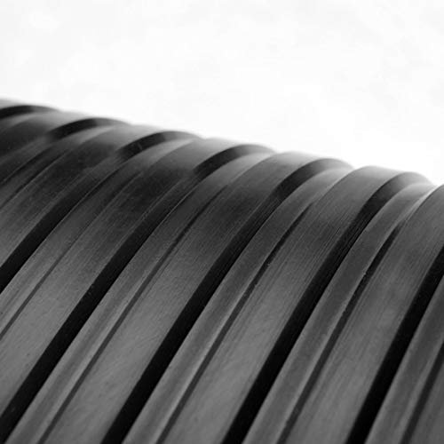 3m² Leistenmatte, 1,00 x 3,00 m, Stärke: 6,0 mm, Schwarz