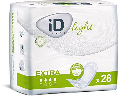 iD Expert Light Incontinence Pads, Fast Absorbing Disposable Incontinence Briefs, Anti-Leak Protection, Comfortable Cotton-Feel, Perfect Fit Design, Odour Control, Extra Absorbency, 480 ml