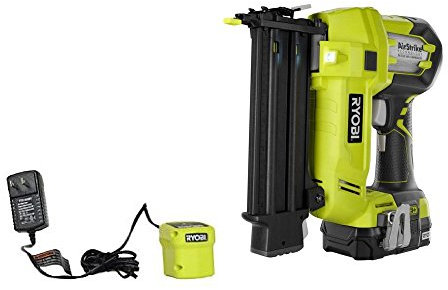 Ryobi P1851 18 V One+ Airstrike 18-Gauge Cordless Brad Nailer Kit (include P320 Brad Nailer, P102 Battery, and P119 Charger)
