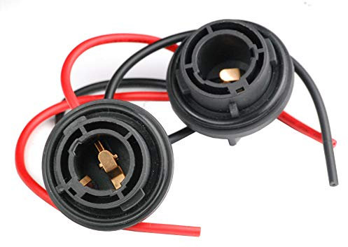 Lot de 2 PY21W Douille Ampoule Voiture 1156 BAu15s Connecteur Adaptateur Prise de Phare femelle feu clignotant Broches 150 degres L&P B564