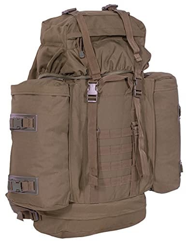 A. Blöchel Großer Bundeswehr Mountain Trekking Wander Rucksack 80+20 Liter (Coyote)