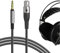 GEEKRIA Apollo Nylon-Audiokabel, kompatibel mit AKG Q701, K702, K712, K271S, K271MKII, K240S Kabel, 3,5 mm auf Mini-XLR AUX-Ersatzkabel (1,7 m)