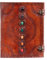 Hell Blues Leather Unlined Bound Journal 13 x 10 inches Large Rustic Diary Seven Chakra Medieval 7-Stone Embossed Handmade Sketchbook Vintage Scrapbook Notepad (200 Pages)