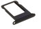 jbTec SIM-Tray/SD-Card kompatibel mit Apple iPhone 7 - Kartenhalter Single Slot Schlitten Rahmen Holder, Farbe:Schwarz